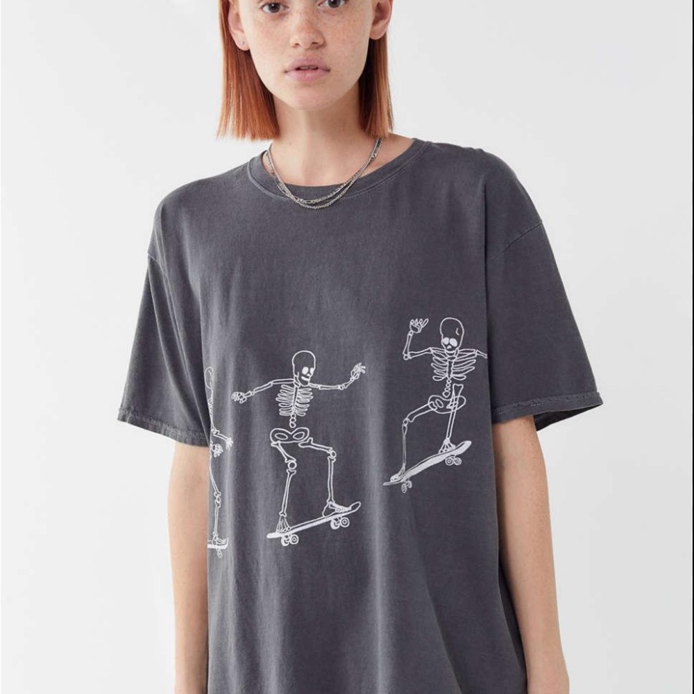 Urban Outfitters Project Social T Skeleton Oversized Tee